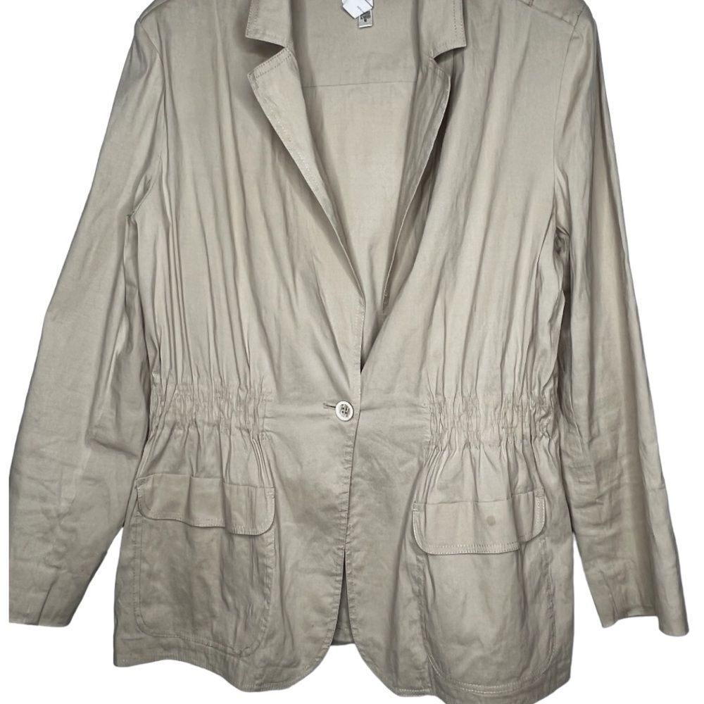 Chico's Linen Blend Jacket